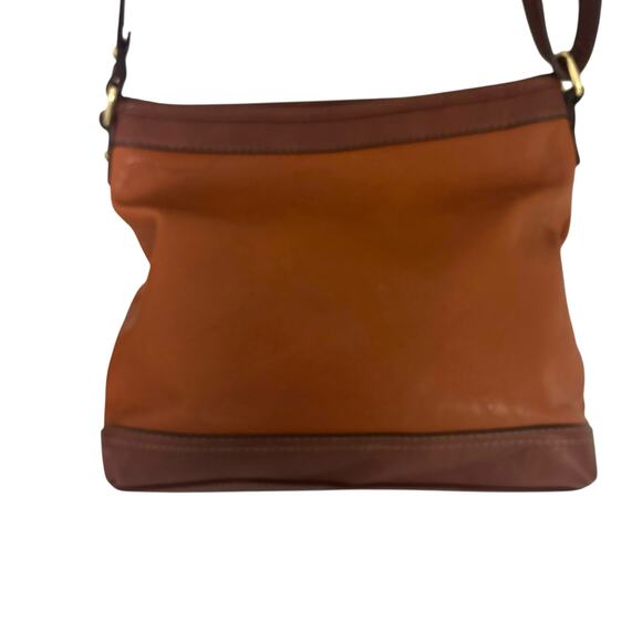 B.O.C. Born Concepts Crossbody Bag Brown Faux Leather Zip Top Saddle Style - Picture 7 of 14